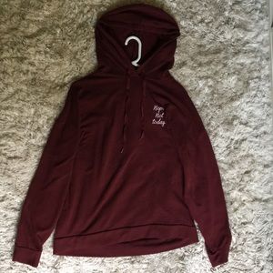 Maroon hoodie